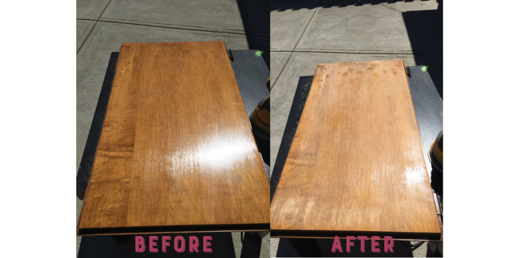 one room challenge cabinet sanding