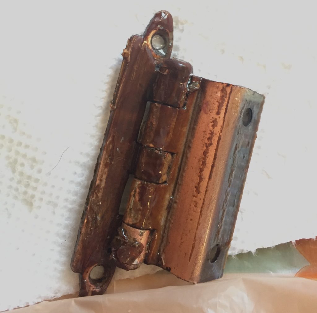 cleaning original hinges before